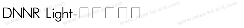 DNNR Light字体转换